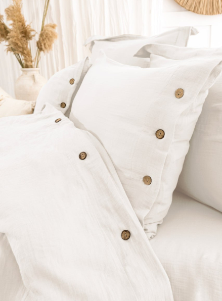 Постільна білизна Saheser Vetro Cream євро 200х220 jacquard