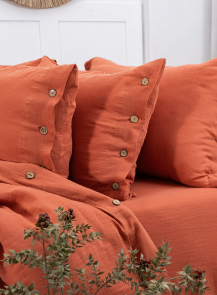 Постільна білизна Saheser Vetro Keremit євро 200х220 jacquard