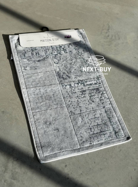 Килимок бавовняний Maison D’or Gardiner Gumus 80×150 см | світло-сірий | Туреччина