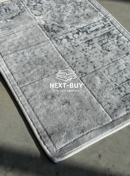 Килимок бавовняний Maison D’or Gardiner Gumus 80×150 см | світло-сірий | Туреччина