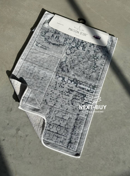 Килимок бавовняний Maison D’or Gardiner Gumus 80×150 см | світло-сірий | Туреччина