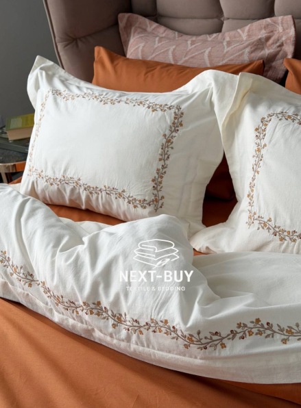 Постельное белье с покрывалом из вареного хлопка Dafne Kiremit  Турция