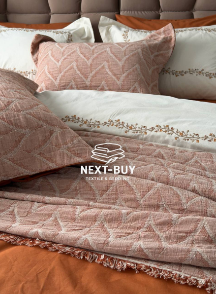 Постельное белье с покрывалом из вареного хлопка Dafne Kiremit  Турция