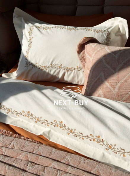 Постельное белье с покрывалом из вареного хлопка Dafne Kiremit  Турция