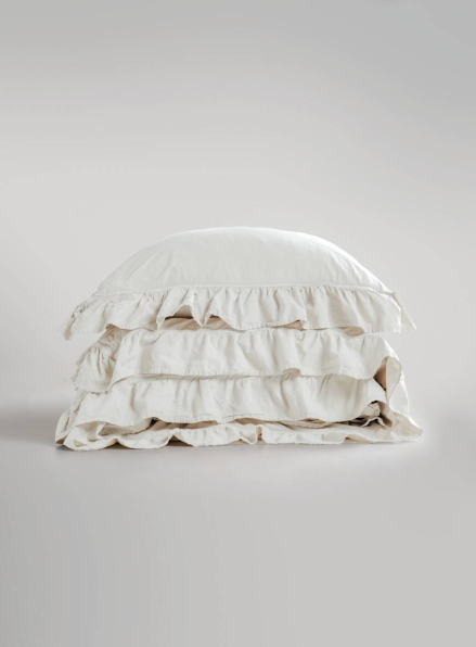 Ексклюзивна постільна білизна Limasso Exclusive  Snow white200x220 з вареної бавовни