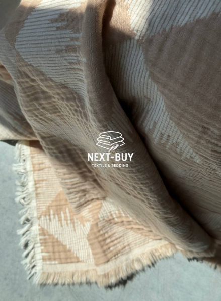 Муслиновое покрывало Saheser Model dolce Bej евро Турция