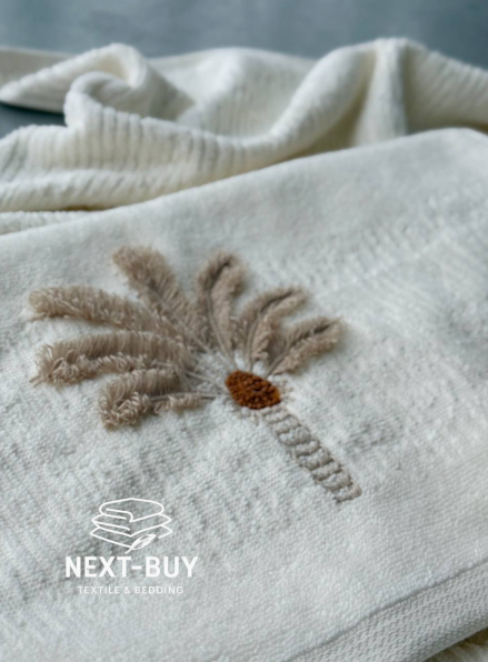 Набір рушників в подарунковій коробці з парфумами Oda Kokulu Boho krem  Туреччина