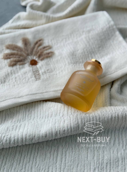 Набір рушників в подарунковій коробці з парфумами Oda Kokulu Boho krem  Туреччина