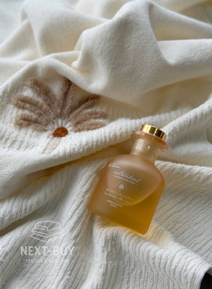 Набір рушників в подарунковій коробці з парфумами Oda Kokulu Boho krem  Туреччина