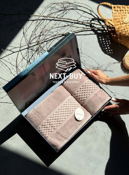 Набір бавовняних рушників Cestepe Soft touch rose 2шт