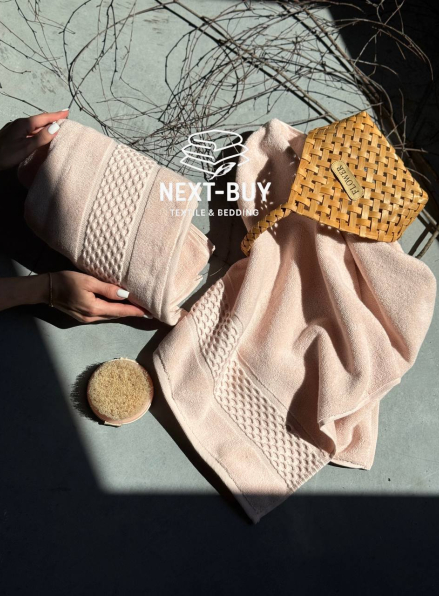 Набір бавовняних рушників Cestepe Soft touch pink 2шт