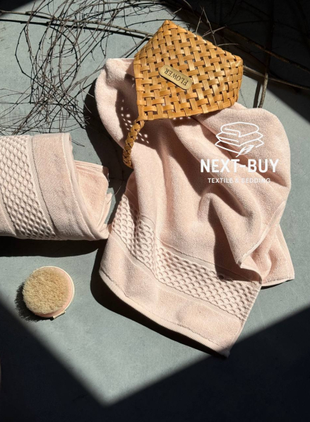 Набір бавовняних рушників Cestepe Soft touch pink 2шт