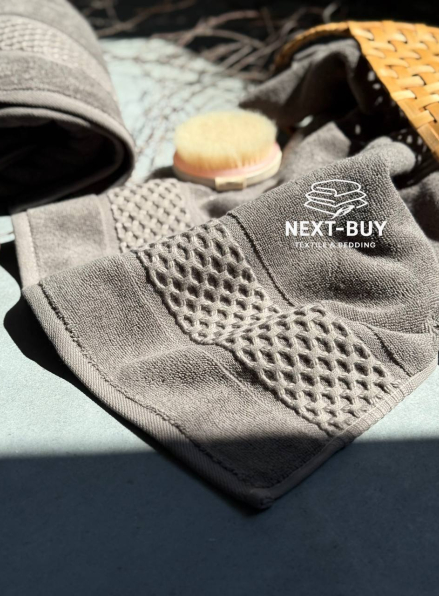 Набір бавовняних рушників Cestepe Soft touch mink 2шт