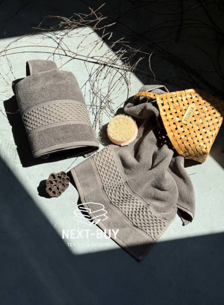 Набір бавовняних рушників Cestepe Soft touch mink 2шт