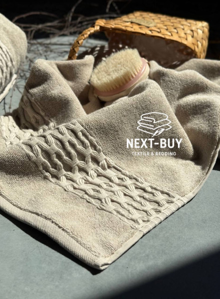 Набір бавовняних рушників Cestepe Soft touch bej 2шт