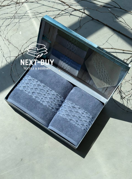 Набір бавовняних рушників Cestepe Soft touch blue 2шт