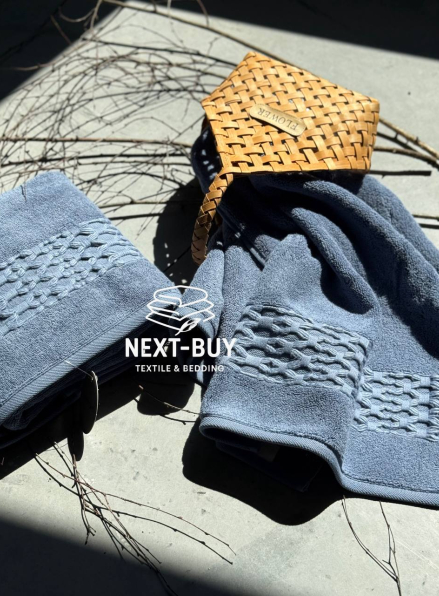 Набір бавовняних рушників Cestepe Soft touch blue 2шт