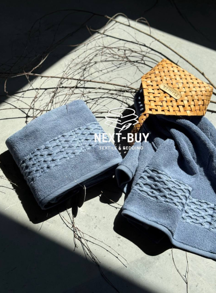 Набір бавовняних рушників Cestepe Soft touch blue 2шт