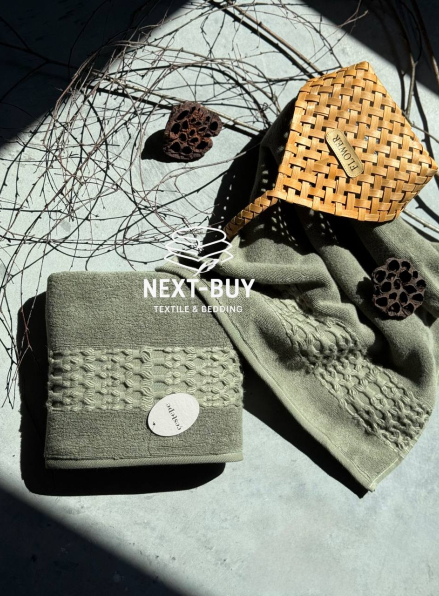 Набір бавовняних рушників Cestepe Soft touch yesil 2шт