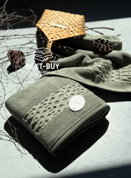 Набір бавовняних рушників Cestepe Soft touch yesil 2шт