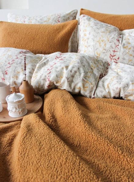 Зимовий комплект постільної білизни двосторонній Sherwood Zerdecal полуторний Туреччина