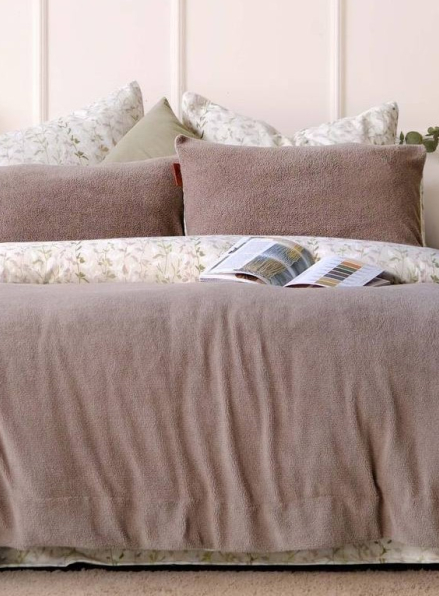 Зимовий комплект постільної білизни двосторонній Sherwood Stone євро Туреччина