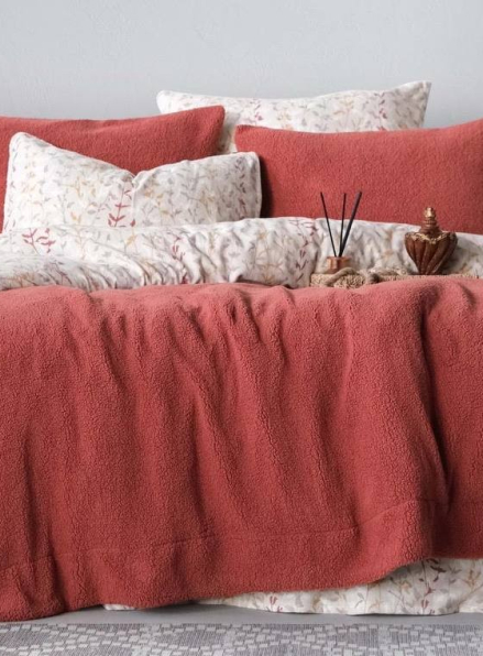 Зимовий комплект постільної білизни двосторонній Sherwood Kiremit полуторний Туреччина