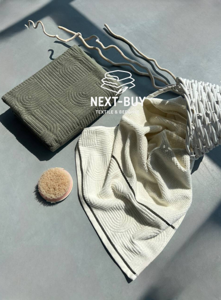 Набір бавовняних рушників Istanbul Babil Haki 2шт