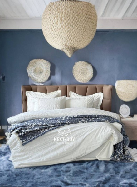 Постільна білизна з простирадлом на резинці Saheser Jasmin Krem