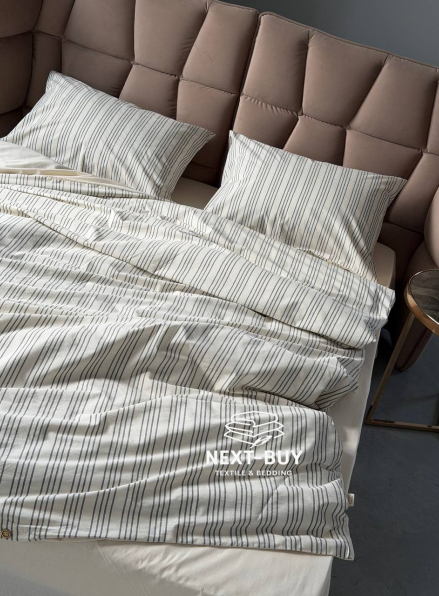 Постільна білизна Saheser Notta antrasit євро 200х220