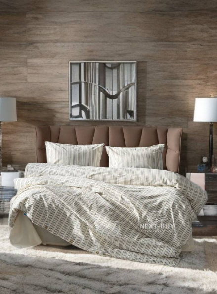 Постільна білизна Saheser Notta antrasit євро 200х220