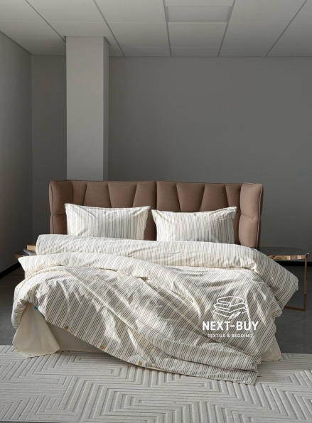 Постільна білизна Saheser Notta antrasit євро 200х220