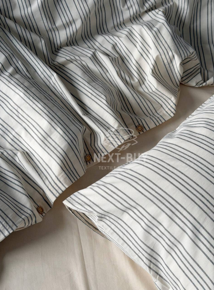 Постільна білизна Saheser Notta antrasit євро 200х220