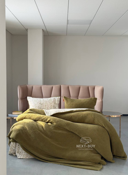 Зимний комплект постельного белья двухсторонний Sherwood Haki евро Турция