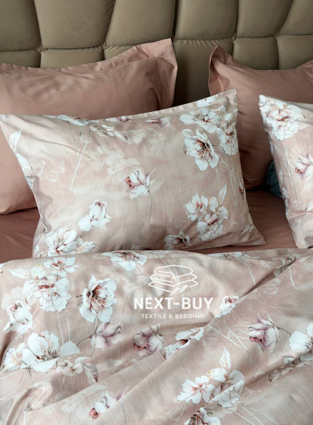 Постільна білизна сатин 300 TC Saheser MODEL ROMANTICA Євро | Туреччина