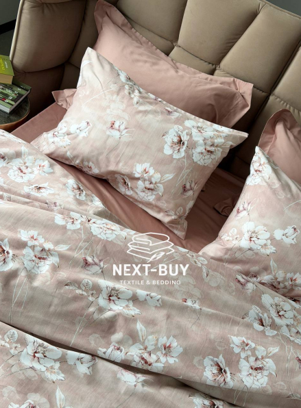 Постільна білизна сатин 300 TC Saheser MODEL ROMANTICA Євро | Туреччина