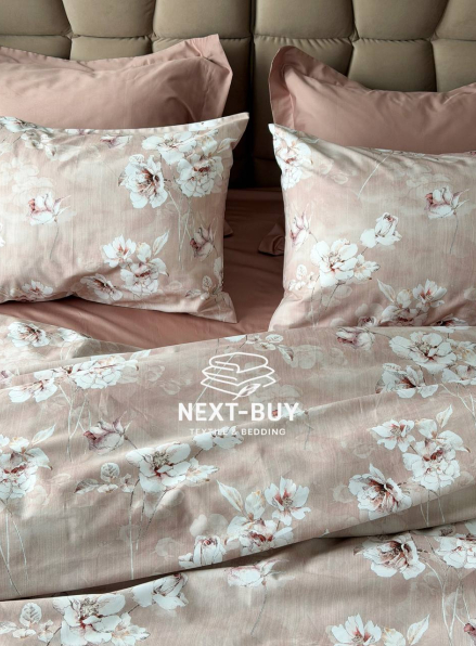 Постільна білизна сатин 300 TC Saheser MODEL ROMANTICA Євро | Туреччина