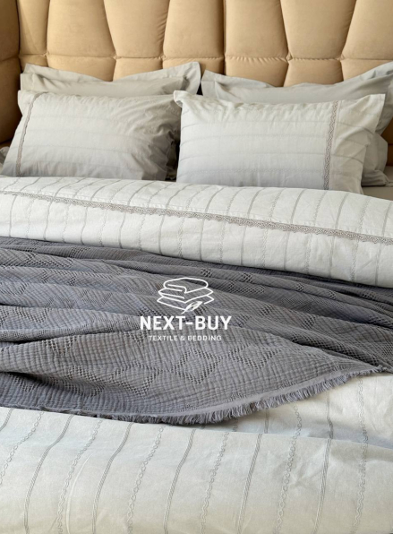 Муслінове покривало Saheser Oscar Gri євро Туреччина