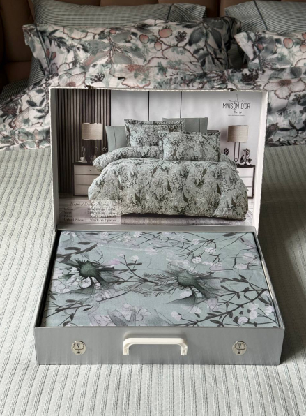 Постільна білизна Maison D'or NAPOLI Double Green євро 200х220 тенсел