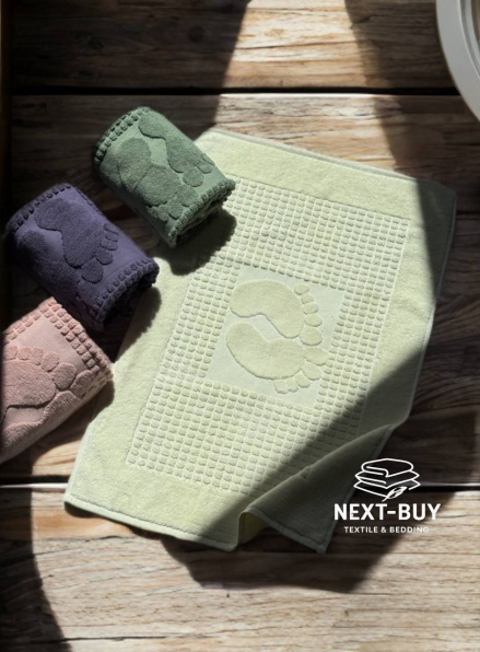 Натуральний килимок-рушник для ніг Febo Ayak paspas krem 50x70