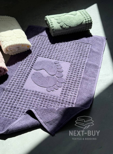 Натуральний килимок-рушник для ніг Febo Ayak paspas leylac 50x70