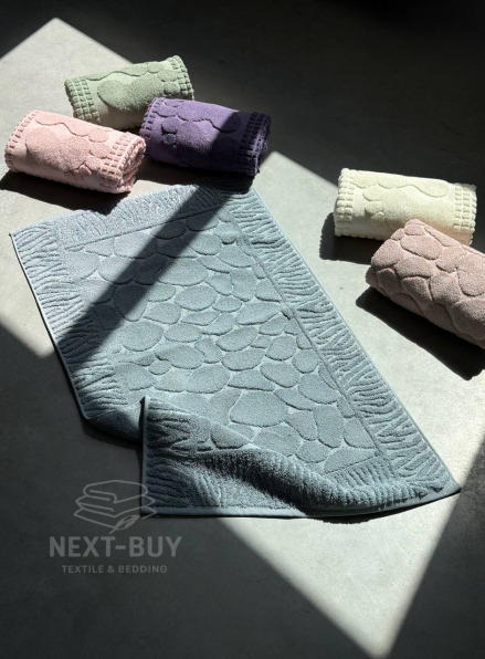 Натуральний килимок-рушник для ніг Febo Paspas gri 50x85