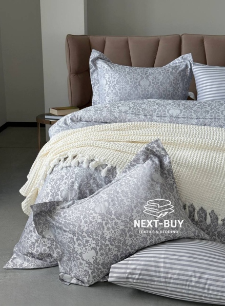 Постільна білизна Maison D'or Pearl Grey 200x220см бамбук жаккард
