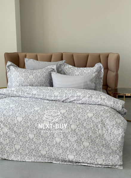 Постільна білизна Maison D'or Pearl Grey 200x220см бамбук жаккард
