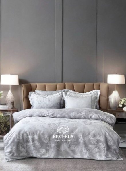 Постільна білизна Maison D'or Ambre Silver євро 200х220 тенсел