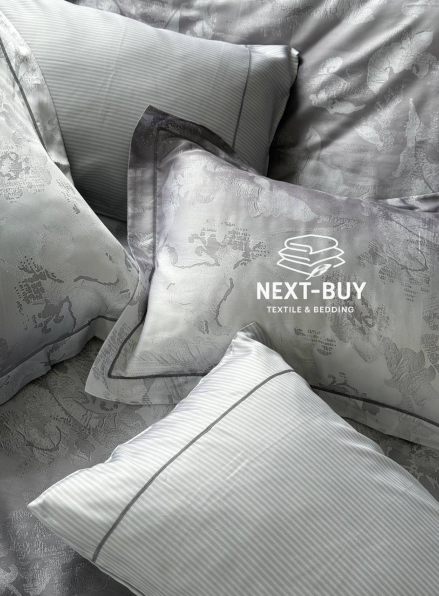 Постільна білизна Maison D'or Ambre Silver євро 200х220 тенсел
