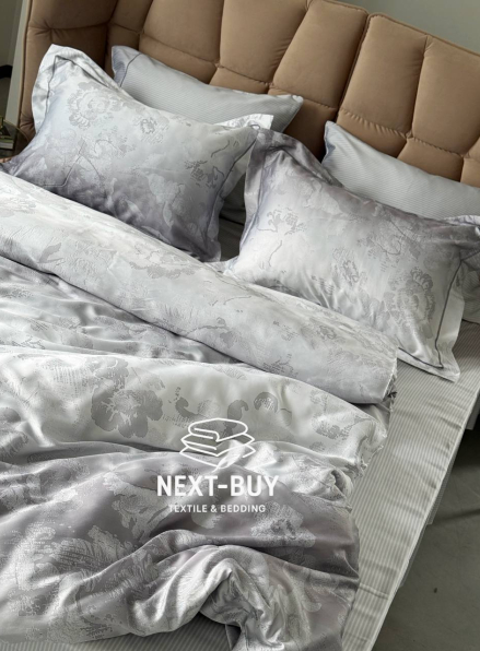 Постільна білизна Maison D'or Ambre Silver євро 200х220 тенсел