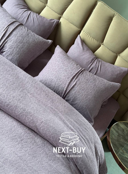 Постільна білизна махрова Maison D'or Jaquard Stretcu Terry Set Murdum 200x220см