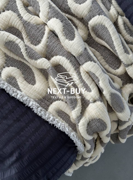 Муслінове покривало з наволочками Saheser Mervis antrasit євро Туреччина