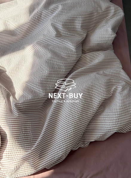 Постельное бельё ранфорс с покрывалом Ranforce Maribell Mürdüm фиолетовый Евро | Турция